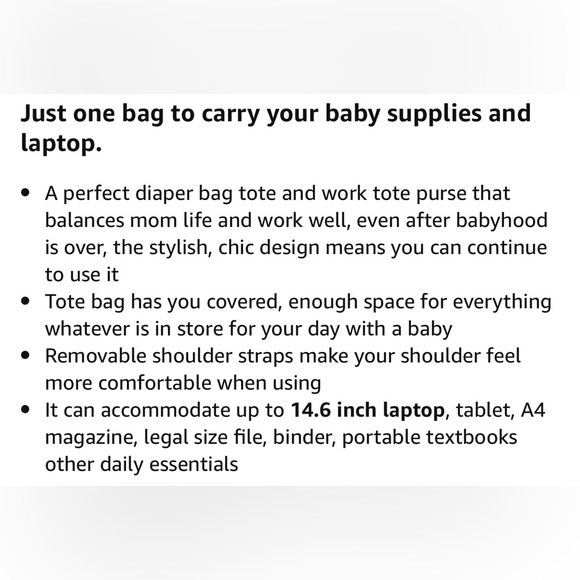 Diaper Bag Tote/Purse by Miss Fong - Picture 6 of 9